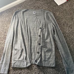 Distributive Youth gray button up cardigan